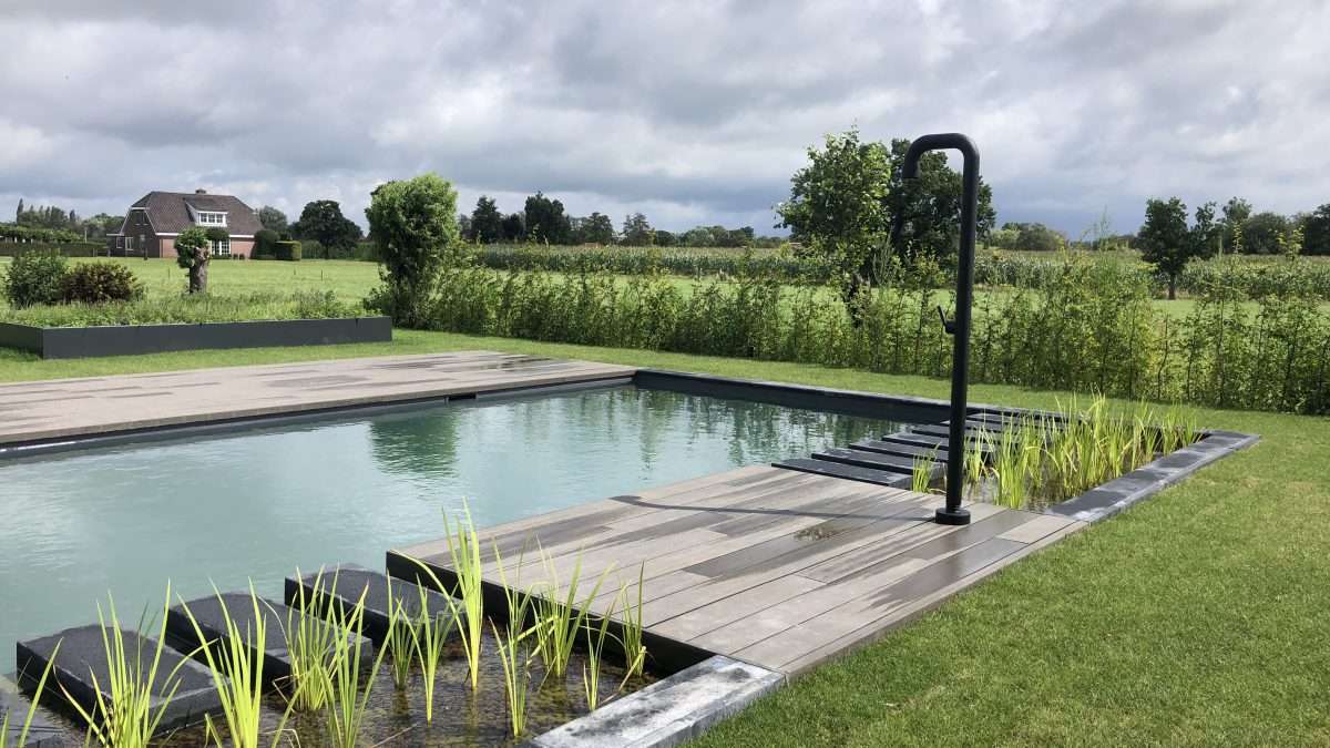 Hybridebad met plantenfilter